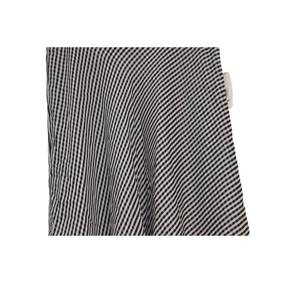 NWT Jones New York Midi Skirt Size 10 Gingham Plaid 100% Silk Flowy A-Line Chic - Picture 3 of 13